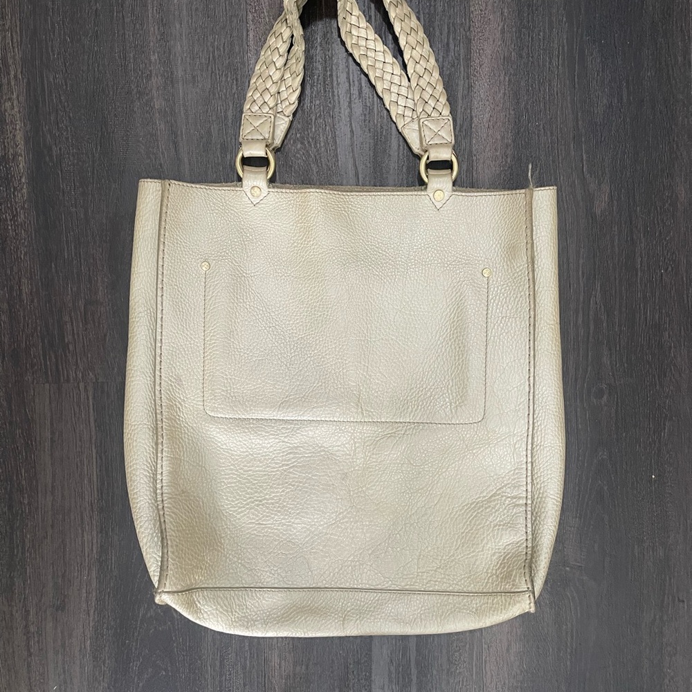 Cole Haan Cream Leather Tote